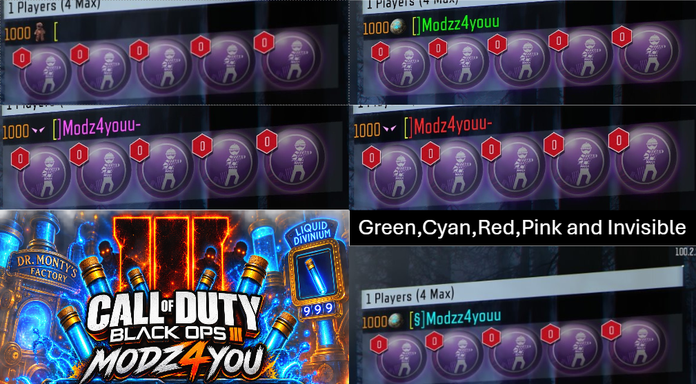 BO3 Colored Names