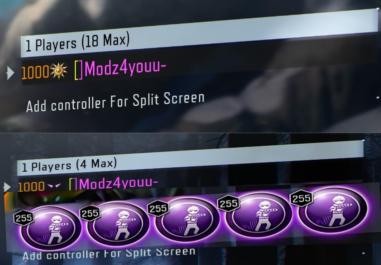 BO3 Colored Names