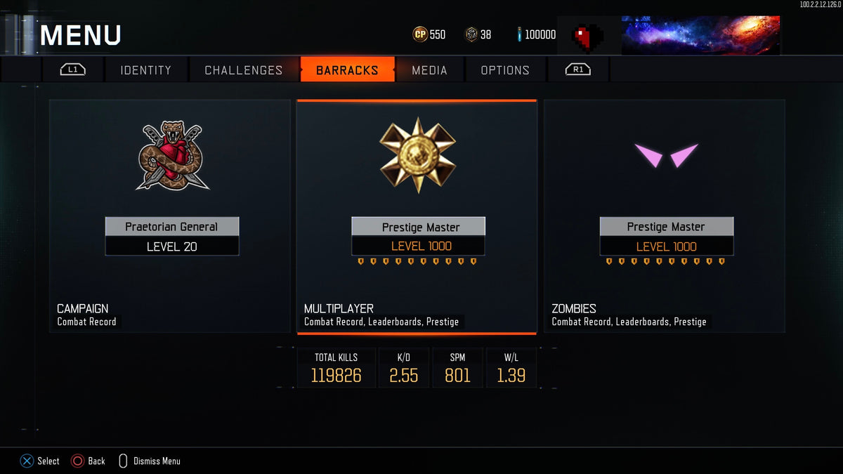 BO3 | Black ops 3 | Level 1000 + Dark Matter + UNLOCK ALL (ALL SPECIALIST) *PS4/5*