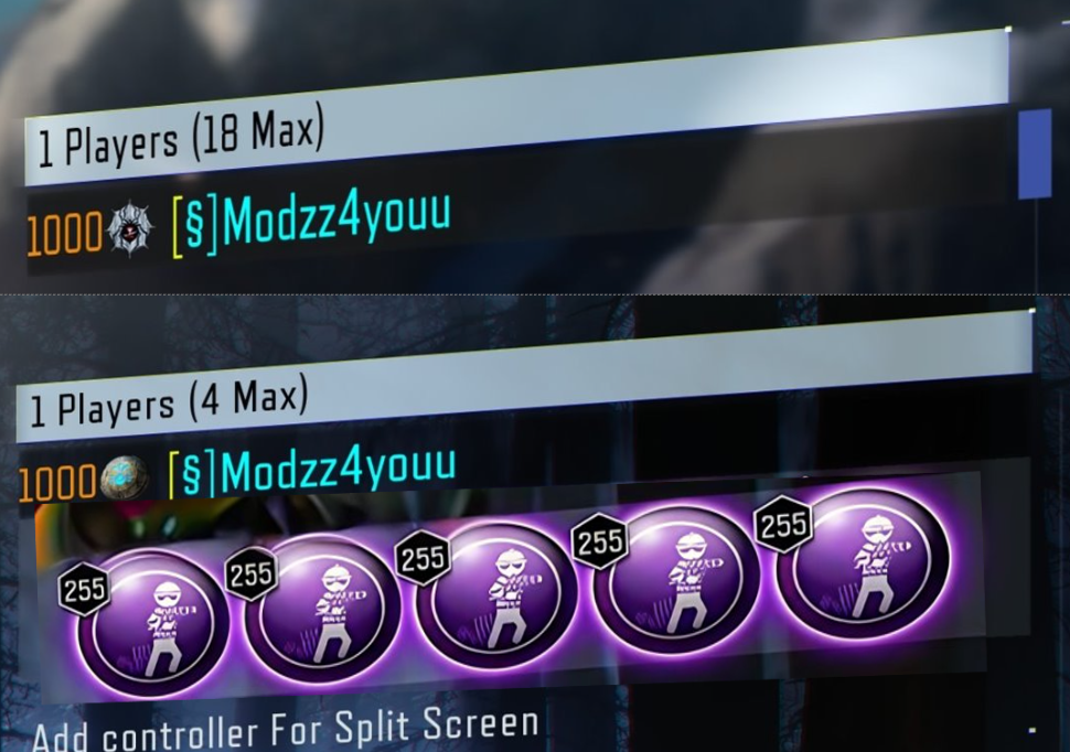 BO3 Colored Names